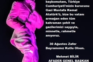 30 AĞUSTOS ZAFER BAYRAMIMIZ KUTLU OLSUN