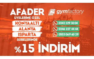 gymfactory'den Özel İndirim 