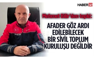 AFADER GÖZ ARDI EDİLEBİLECEK BİR SİVİL TOPLUM KURULUŞU DEĞİLDİR.