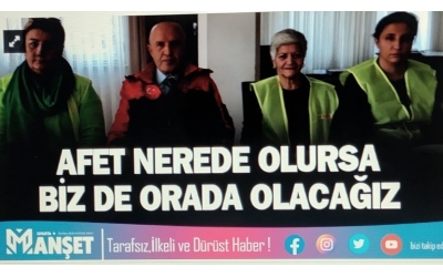 Nerede Afet Olursa Biz Orada Olacağız