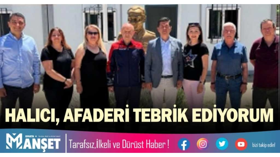 HALICI AFADER'İ TEBRİK EDERİM